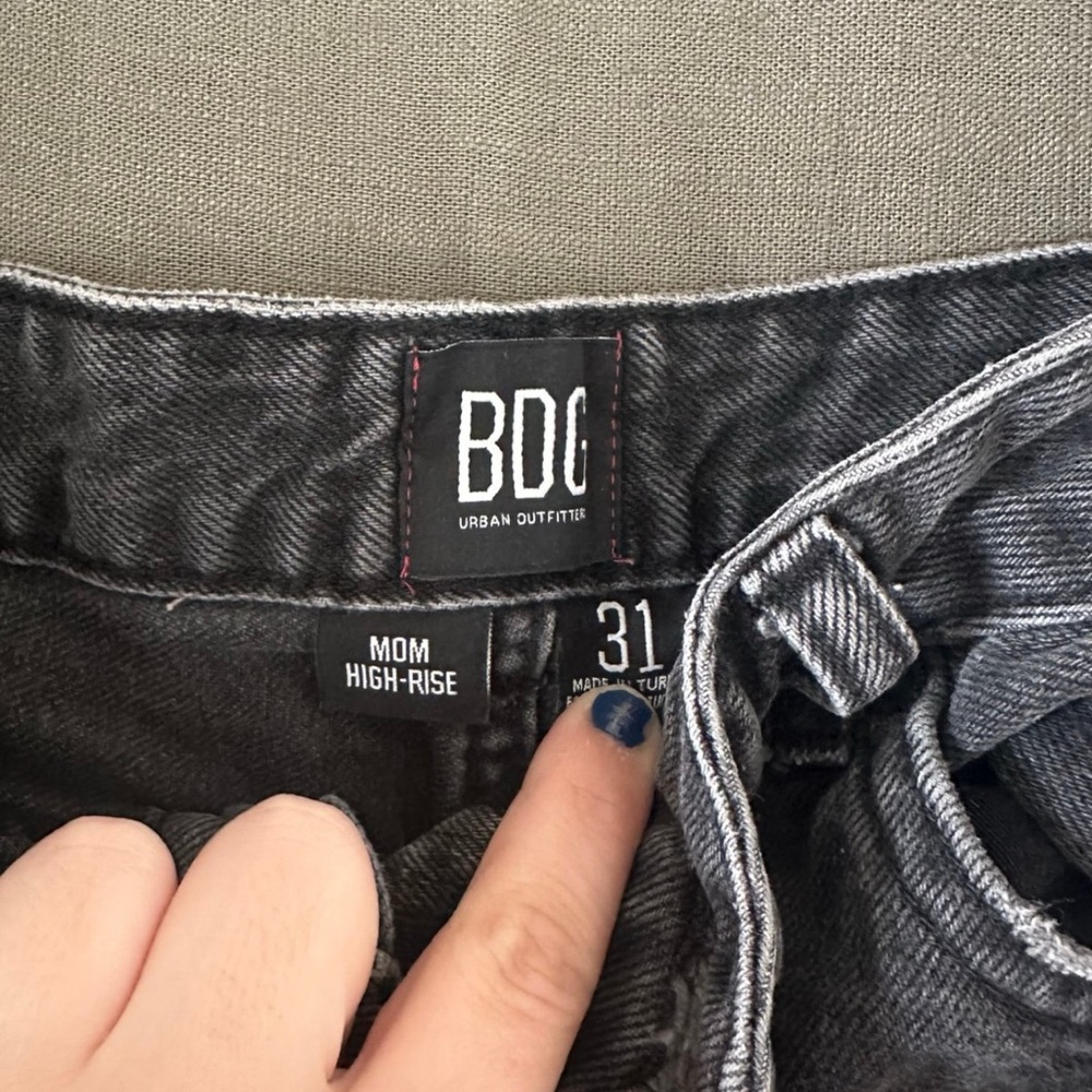 Urban Outfitters Black Mom High-Rise Jeans